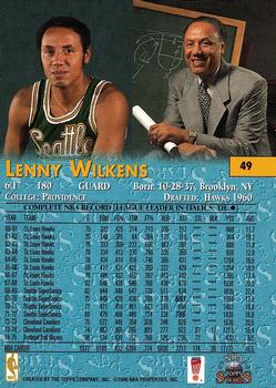 1996-97 Topps Stars #49 Lenny Wilkens Back