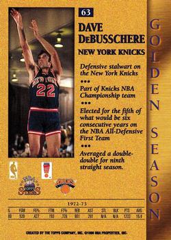 1996-97 Topps Stars #63 Dave DeBusschere Back