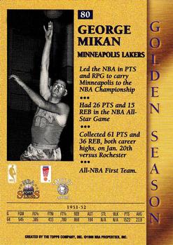1996-97 Topps Stars #80 George Mikan Back