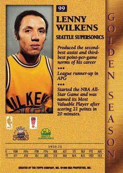 1996-97 Topps Stars #99 Lenny Wilkens Back
