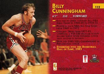 1996-97 Topps Stars #112 Billy Cunningham Back