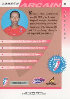 1997 Pinnacle Inside WNBA - Court Collection #38 Janeth Arcain Back