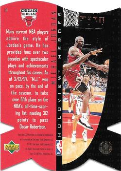 1997 SPx - Holoview Heroes #H1 Michael Jordan Back