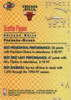1997-98 Bowman's Best - Best Cuts Atomic Refractors #BC3 Scottie Pippen Back