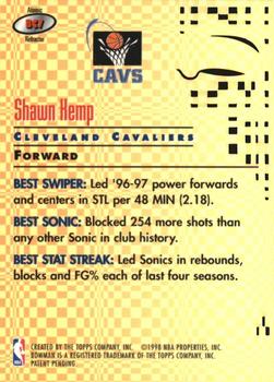 1997-98 Bowman's Best - Best Cuts Atomic Refractors #BC7 Shawn Kemp Back
