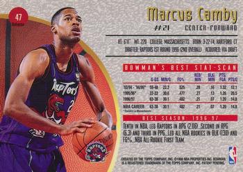 1997-98 Bowman's Best - Refractors #47 Marcus Camby Back