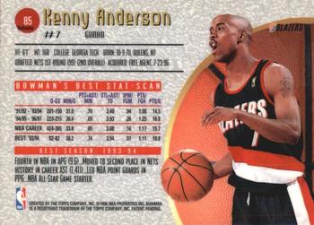 1997-98 Bowman's Best - Refractors #85 Kenny Anderson Back
