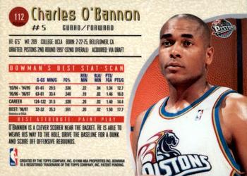 1997-98 Bowman's Best - Refractors #112 Charles O'Bannon Back
