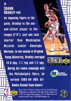 1997-98 Collector's Choice - You Crash the Game Scoring Exchange #R6 Shawn Bradley Back