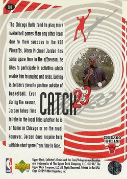 1997-98 Collector's Choice - Catch 23 3x5 #C3 Michael Jordan Back