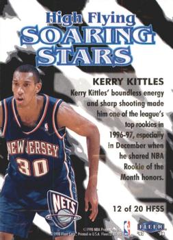 1997-98 Fleer - High Flying Soaring Stars #12 HFSS Kerry Kittles Back