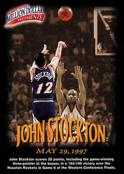 1997-98 Fleer - Million Dollar Moments #28 John Stockton Front
