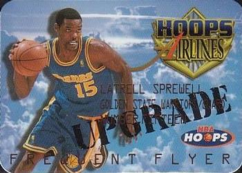 1997-98 Hoops - Frequent Flyer Club Upgrade #7 Latrell Sprewell Front