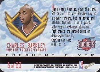 1997-98 Hoops - Frequent Flyer Club Upgrade #8 Charles Barkley Back