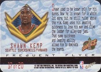 1997-98 Hoops - Frequent Flyer Club Upgrade #17 Shawn Kemp Back