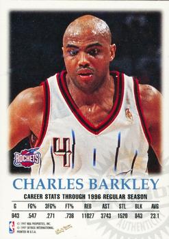 1997-98 SkyBox Premium - Autographics #NNO Charles Barkley Back