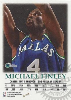 1997-98 SkyBox Premium - Autographics #NNO Michael Finley Back
