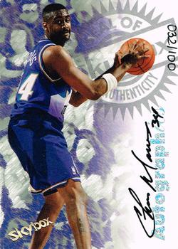 1997-98 SkyBox Premium - Autographics Century Marks #NNO Chris Morris Front