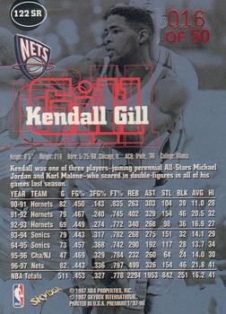 1997-98 SkyBox Premium - Star Rubies #122 SR Kendall Gill Back