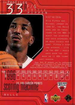 1997-98 SP Authentic - ProFiles Level 1 #P28 Scottie Pippen Back