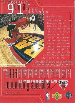 1997-98 SP Authentic - ProFiles Level 1 #P39 Dennis Rodman Back