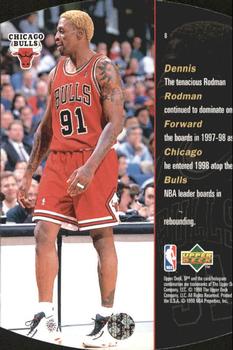 1997-98 SPx - Sky #8 Dennis Rodman Back