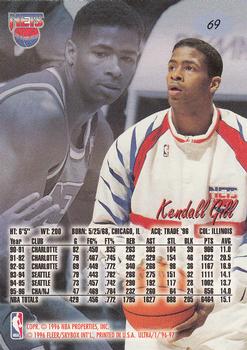 1996-97 Ultra #69 Kendall Gill Back