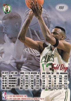 1996-97 Ultra #155 Todd Day Back