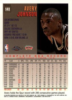 1997-98 Topps Chrome - Refractors #141 Avery Johnson Back