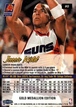 1997-98 Ultra - Gold Medallion #8G Jason Kidd Back