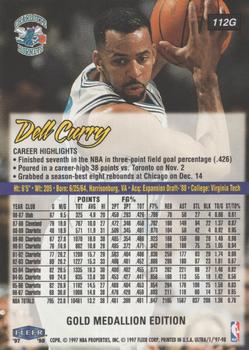 1997-98 Ultra - Gold Medallion #112G Dell Curry Back