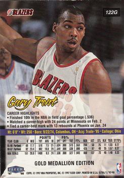 1997-98 Ultra - Gold Medallion #122G Gary Trent Back