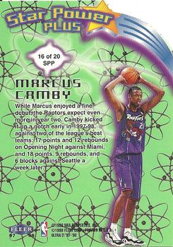 1997-98 Ultra - Star Power Plus #16 SPP Marcus Camby Back