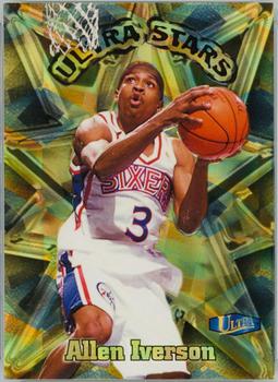 1997-98 Ultra - Ultra Stars Gold #2 US Allen Iverson Front