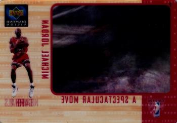1997-98 Upper Deck Diamond Vision - Jordan Highlight Reels #2 Michael Jordan Back