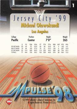 1998 Collector's Edge Impulse - Jersey City '99 #1 Michael Olowokandi Back