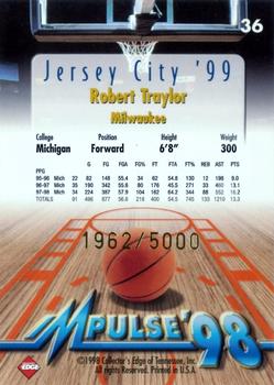 1998 Collector's Edge Impulse - Jersey City '99 Gold #36 Robert Traylor Back