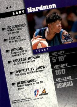 1998 Pinnacle WNBA - Arena Collection #44 Lady Hardmon Back