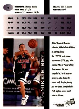 1998 Press Pass - In The Zone #1 Mike Bibby Back