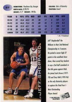 1998 Press Pass - In The Zone #37 Jeff Sheppard Back