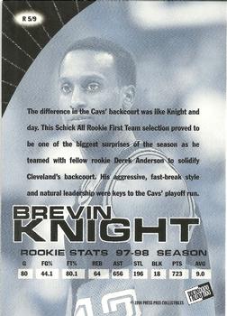 1998 Press Pass - Real Deal Rookies #R5 Brevin Knight Back