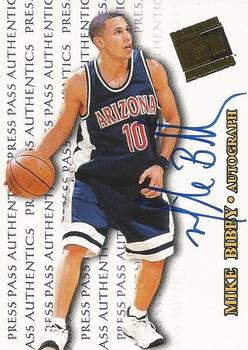 1998 Press Pass Authentics - Autographs #NNO Mike Bibby Front