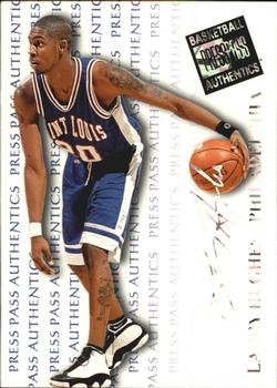 1998 Press Pass Authentics - Hang Time #7 Larry Hughes Front