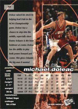 1998 Press Pass Double Threat - Alley-Oop #10 Michael Doleac Back