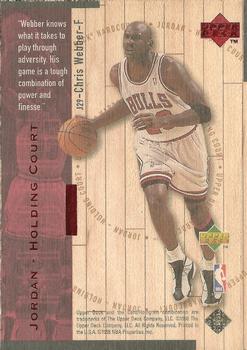 1998 Upper Deck Hardcourt - Jordan Holding Court Red #J29 Chris Webber / Michael Jordan Back