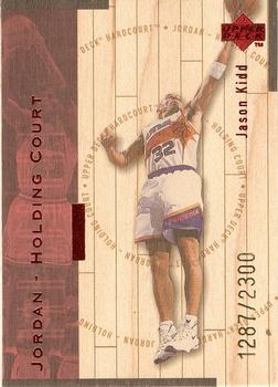 1998 Upper Deck Hardcourt - Jordan Holding Court Red #J21 Jason Kidd / Michael Jordan Front