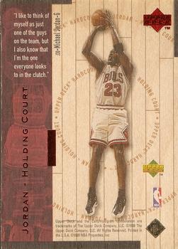 1998 Upper Deck Hardcourt - Jordan Holding Court Red #J30 Michael Jordan / Michael Jordan Back