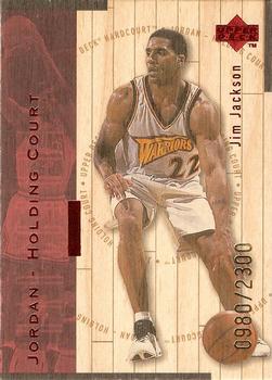 1998 Upper Deck Hardcourt - Jordan Holding Court Red #J9 Jim Jackson / Michael Jordan Front