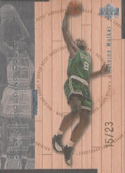 1998 Upper Deck Hardcourt - Jordan Holding Court Silver #J2 Antoine Walker / Michael Jordan Front