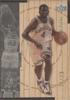 1998 Upper Deck Hardcourt - Jordan Holding Court Silver #J6 Michael Finley / Michael Jordan Front